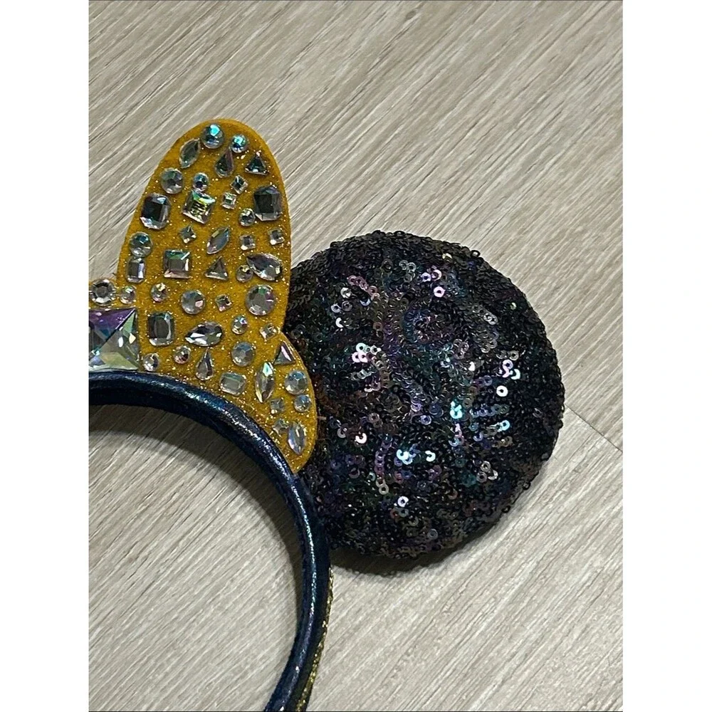 Disney Walt Disney Parks 50th Anniversary Bejeweled Bow Minnie Mouse Ears